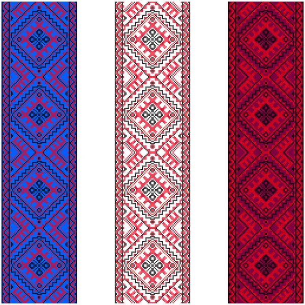 Embroidery.Ukrainian національним орнаментом — стоковий вектор