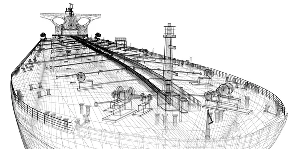 タンカー原油運搬船 — ストック写真