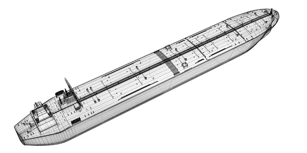 Корабель-носій сирої нафти — стокове фото