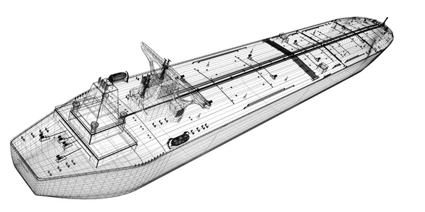 Tankfartyget råolja bärare fartyg — Stockfoto