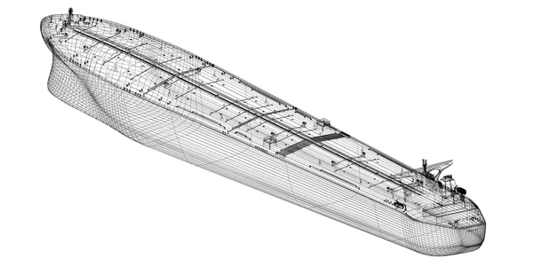 Tankfartyget råolja bärare fartyg — Stockfoto