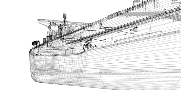 Nave cisterna per petroliere — Foto Stock