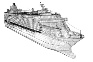 cruise liner clipart