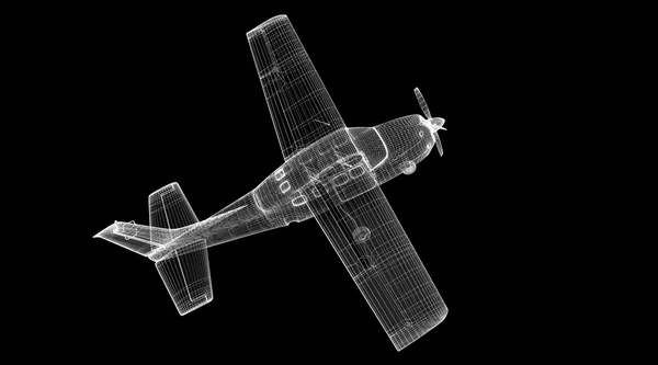 Pequeno avião Piper — Fotografia de Stock