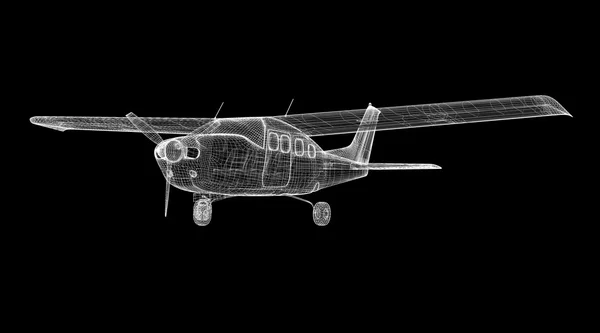 Pequeno avião Piper — Fotografia de Stock