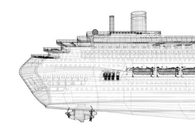 cruise liner clipart