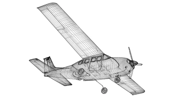 Klein vliegtuig — Stockfoto
