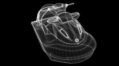 izole jetski Önden Görünüm