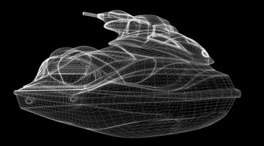 izole jetski Önden Görünüm