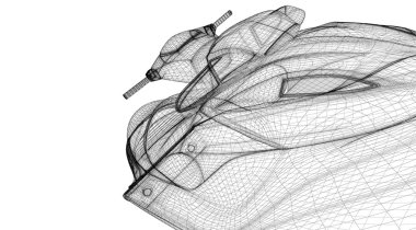 izole jetski Önden Görünüm