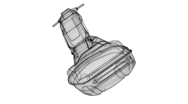 Izole jetski görünümü — Stok fotoğraf