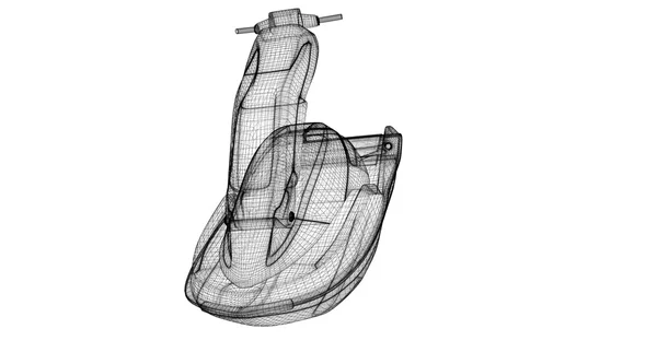 Izole jetski görünümü — Stok fotoğraf