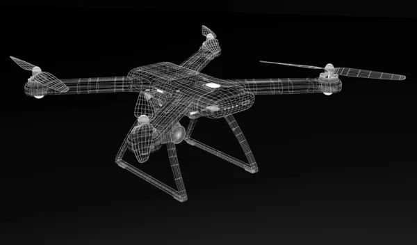 Rendering Drone Model — Stock Photo, Image