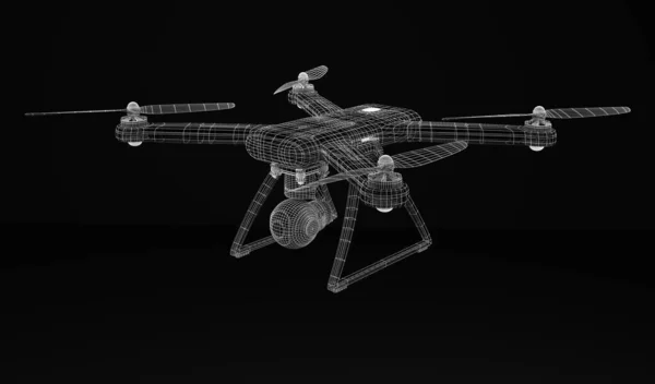 Rendering Drone Model — Stockfoto