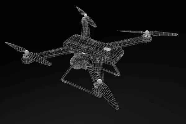 Rendering Drone Model — Stock Photo, Image