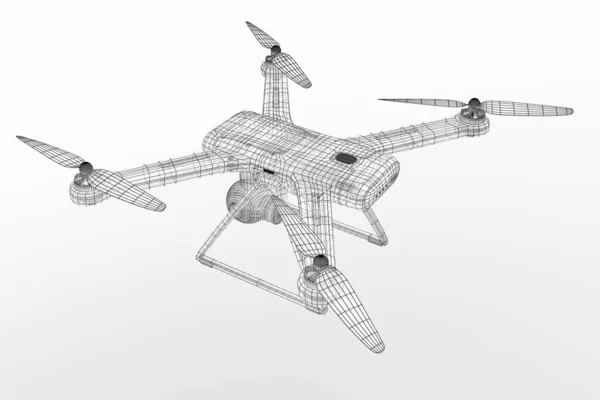 Rendering Drohnenmodell — Stockfoto