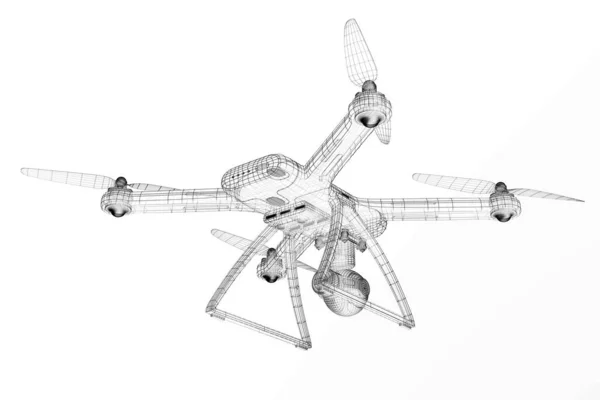 Rendering Drone Model — Stock Photo, Image