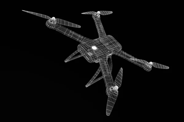 Rendering Drone Model — Stock Photo, Image