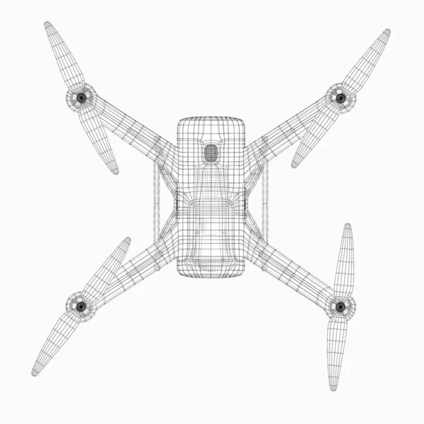 Vykreslování Dron Model — Stock fotografie