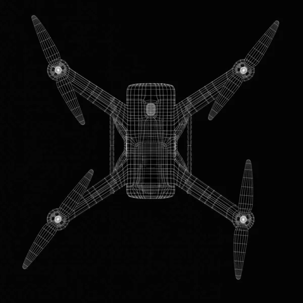 3D渲染无人机模型 — 图库照片