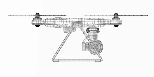 Vykreslování Dron Model — Stock fotografie