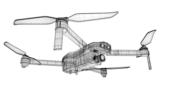 Rendering Drone Model — Stockfoto