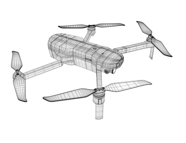 Rendering Drone Model — Stockfoto