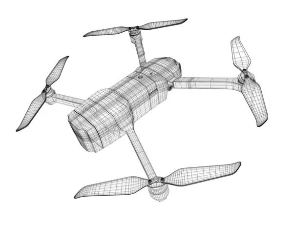 Rendering Model Drone — Stok Foto