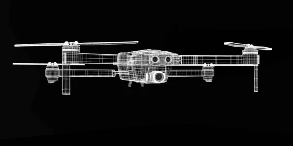 Modelo Dron Renderizado —  Fotos de Stock