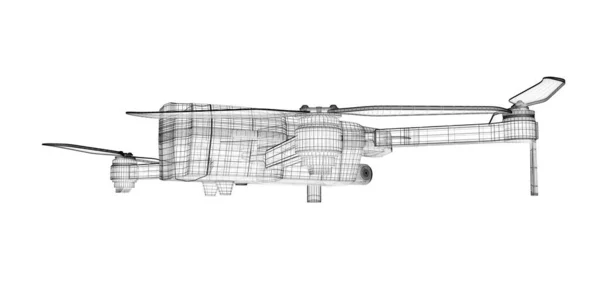 3D渲染无人机模型 — 图库照片