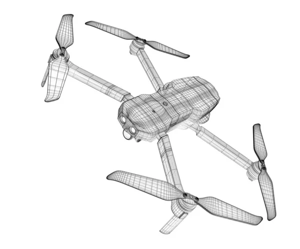 Rendering Drone Model — Stockfoto