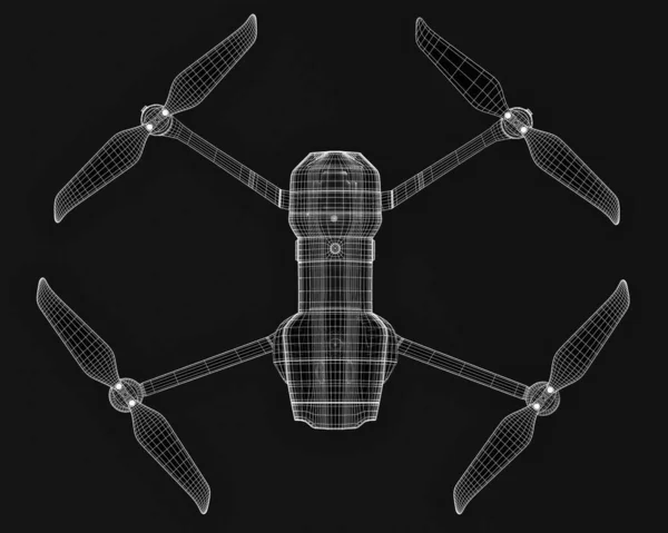 Rendering Drone Model — Stockfoto