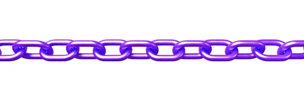 Purple Chain Model Geïsoleerd Witte Achtergrond — Stockfoto
