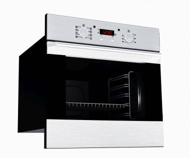 Fırın beyaz arkaplanda izole edildi