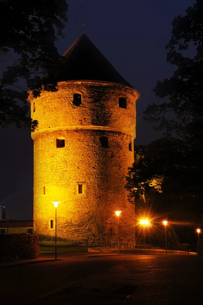 A torre Kiek em de K=k em Tallinn — Fotografia de Stock
