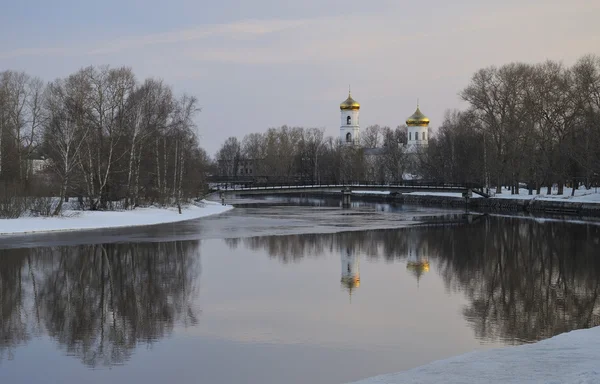 Paisaje del amanecer en Vishny Volochyok —  Fotos de Stock
