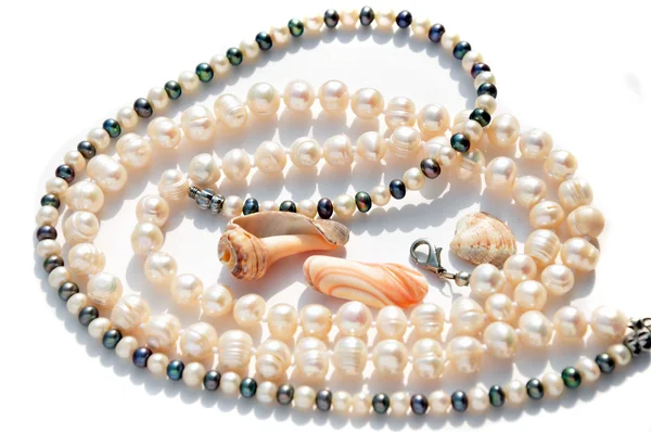 Collane di perle . — Foto Stock