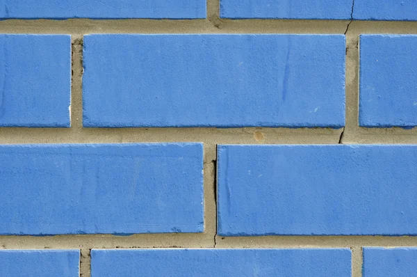 Mavi tuğla duvar. — Stok fotoğraf