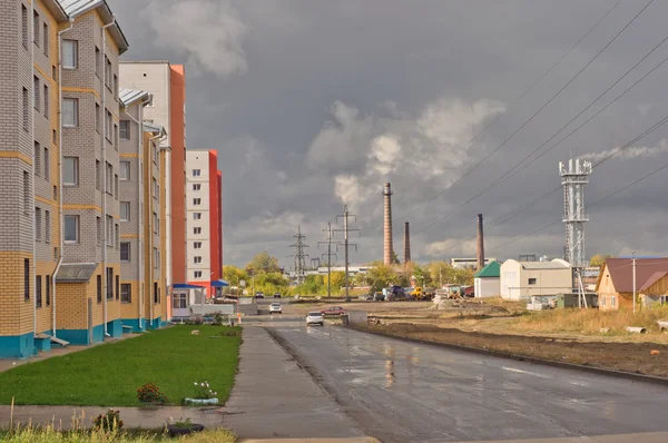 Pohled na město ulice. — Stock fotografie