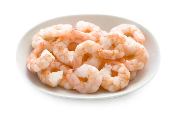 King prawns isolated on white — Stock Photo, Image