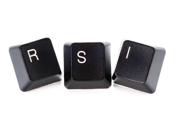 Repetitive strain injury computer keys — Stock Photo, Image