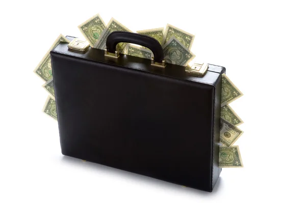 Case full of money — Stock Photo, Image