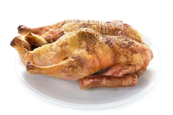 Izole pişirilmiş ördek — Stok fotoğraf