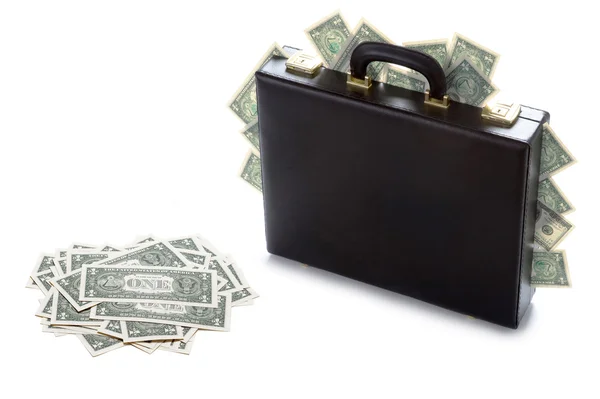 Case full of money — Stock Photo, Image