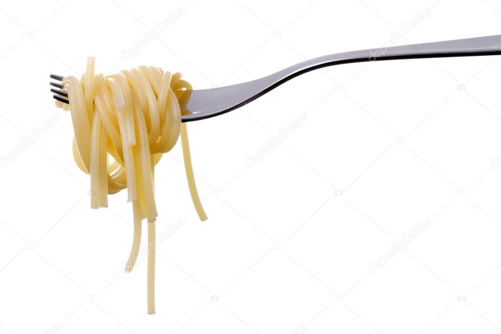 Spaghetti on a fork — Stock Photo © eelnosiva 18318107
