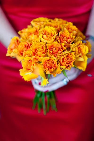 Oranje roos boeket — Stockfoto