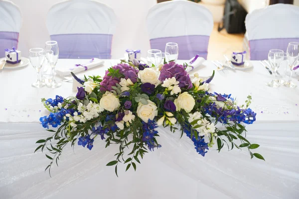 Flores de mesa de casamento — Fotografia de Stock