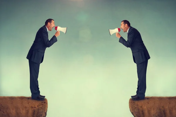 Businessmen shouting — Stock Photo, Image