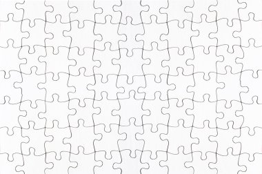 complete blank jigsaw puzzle  clipart