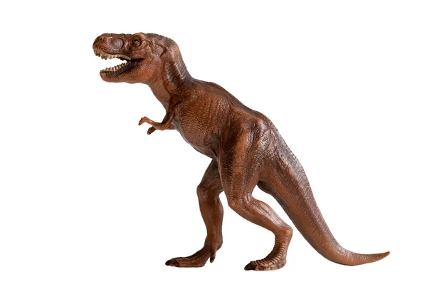 Giocattolo di plastica del dinosauro del rex del tirannosauro — Foto Stock